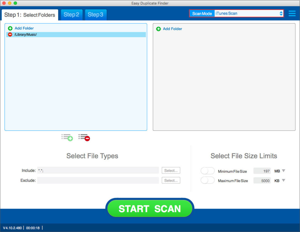 best iTunes duplicate remover-EDF choose itunesscan