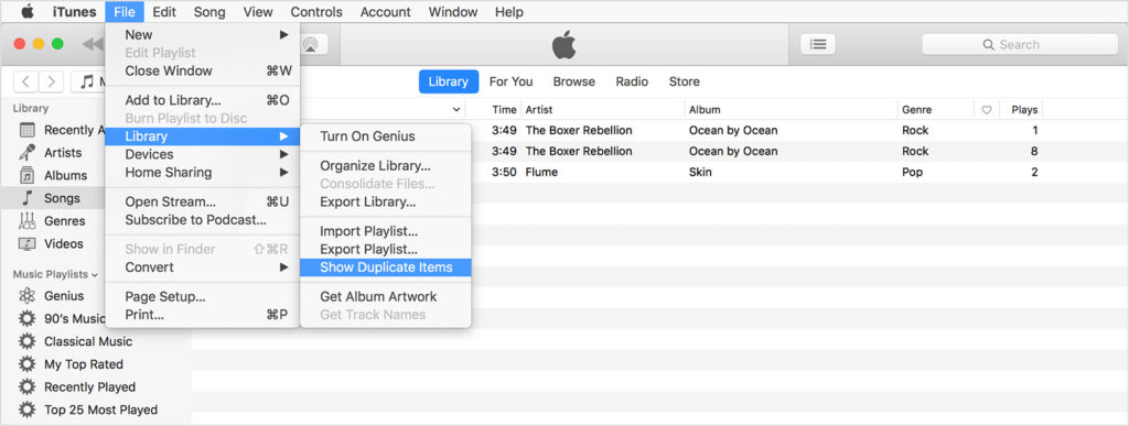 how to find duplicate music files on mac