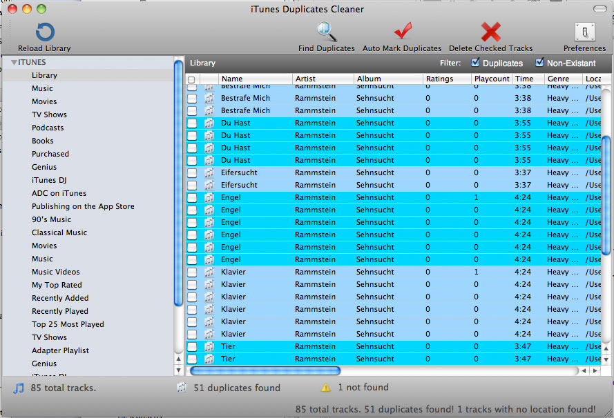 best mac book pro softare cleaner for duplicate music