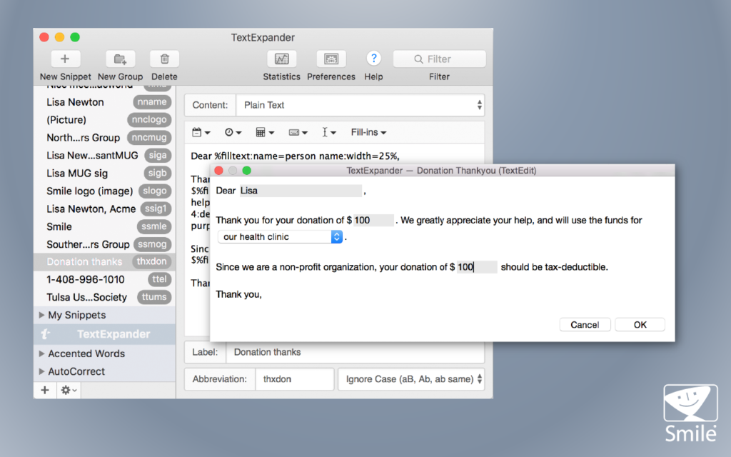 best mac apps - TextExpander