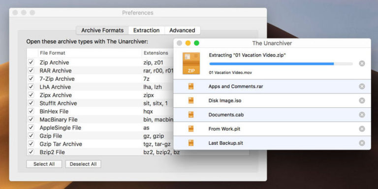 best mac apps - The Unarchiver