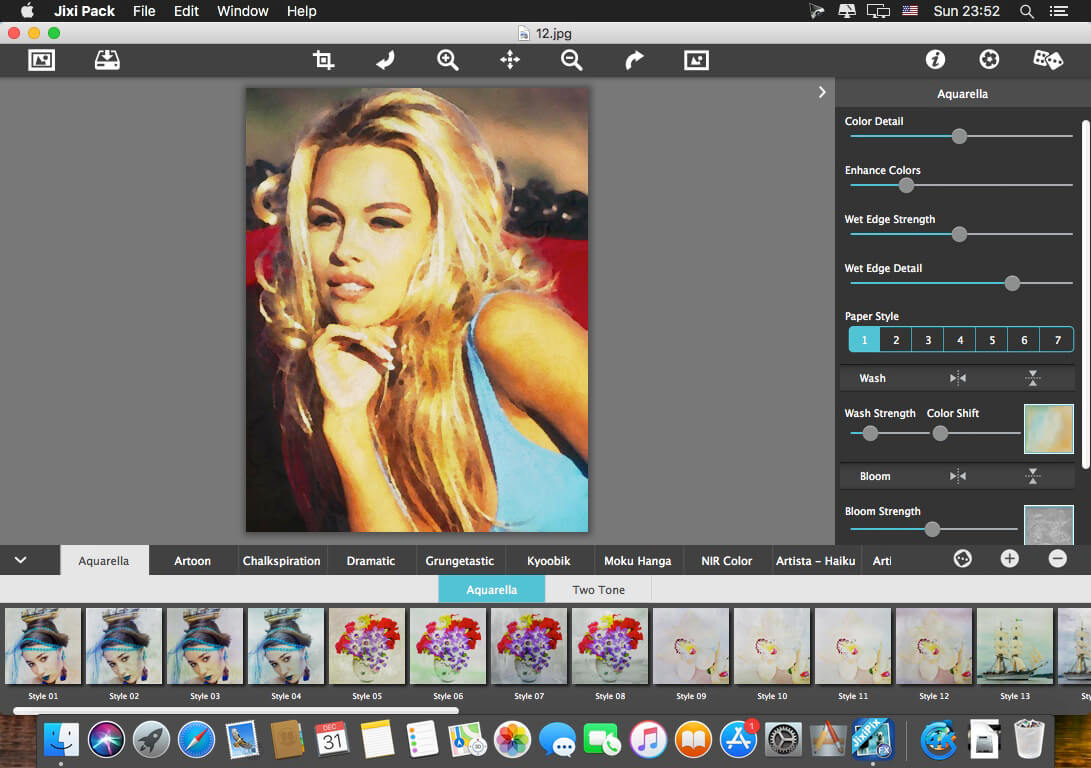 JixiPix Impresso Pro photo editor for Mac scr