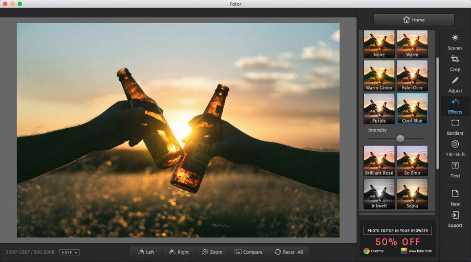 Fotor Photo Editor app for Mac scr