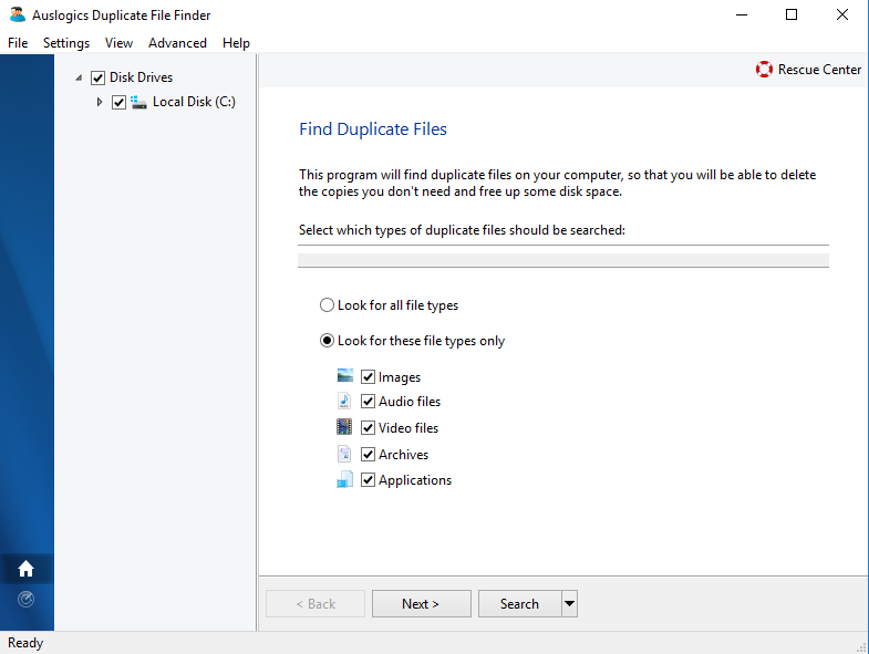 auslogic duplicate photo finder for Windows scr