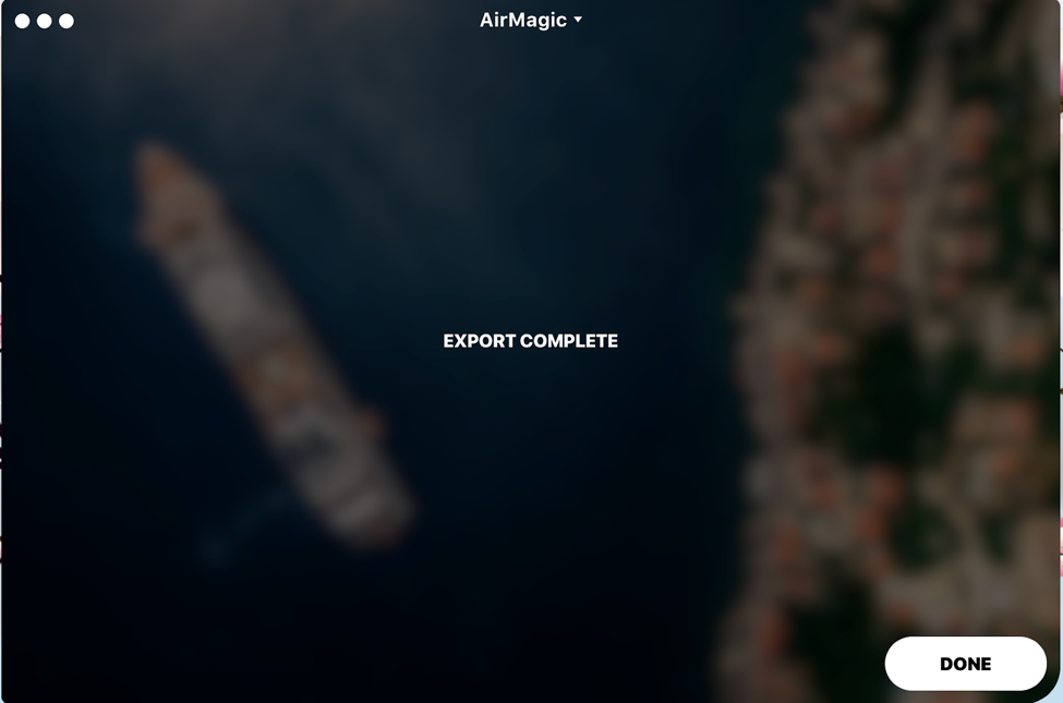 skylum airmagic export option
