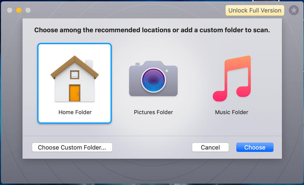 Gemin 2 Duplicate Finder choose folders to scan