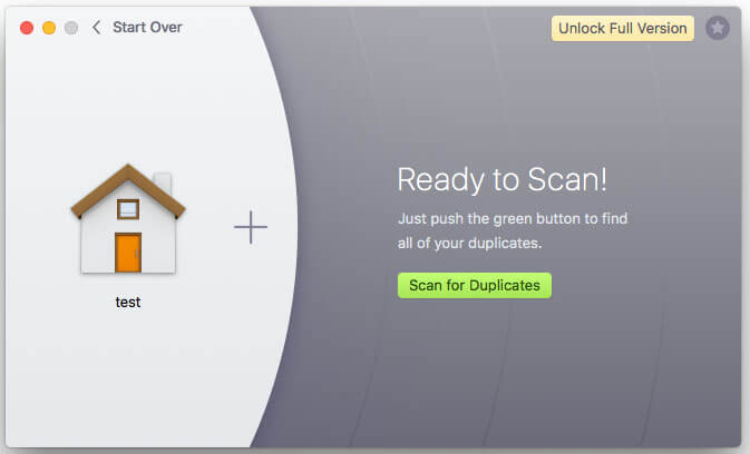 Gemini 2 Duplicate Finder for Mac start scanning