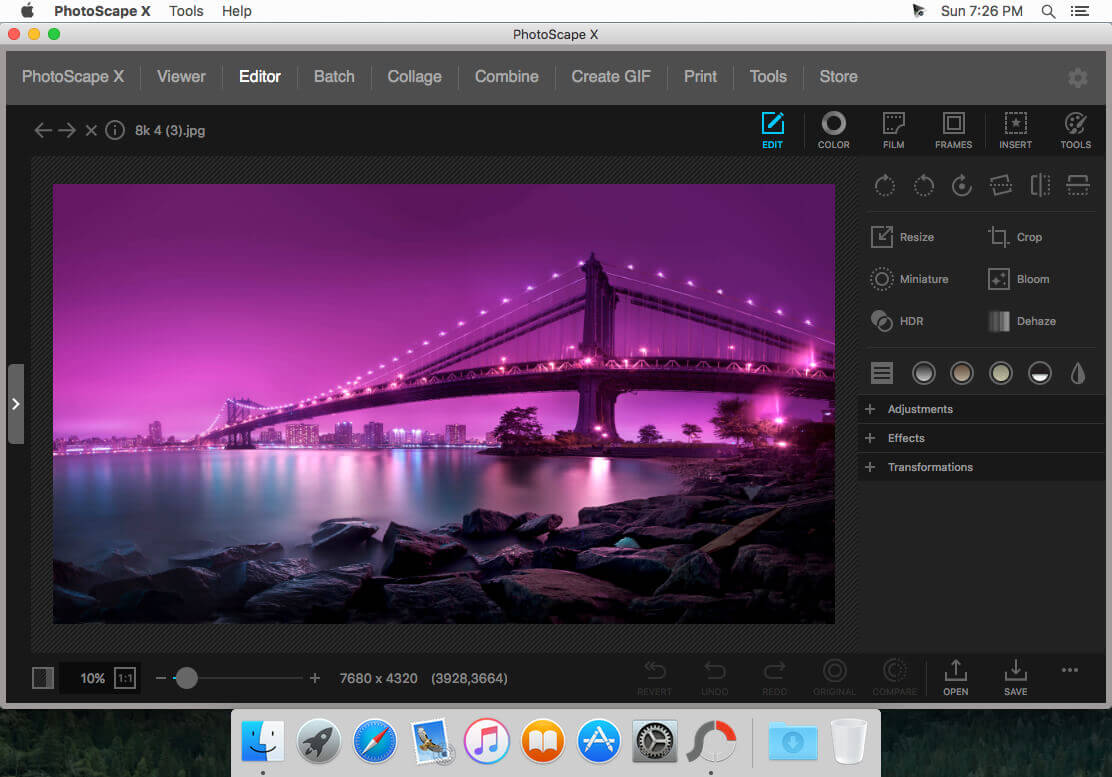 PhotoScape X free photo editor 