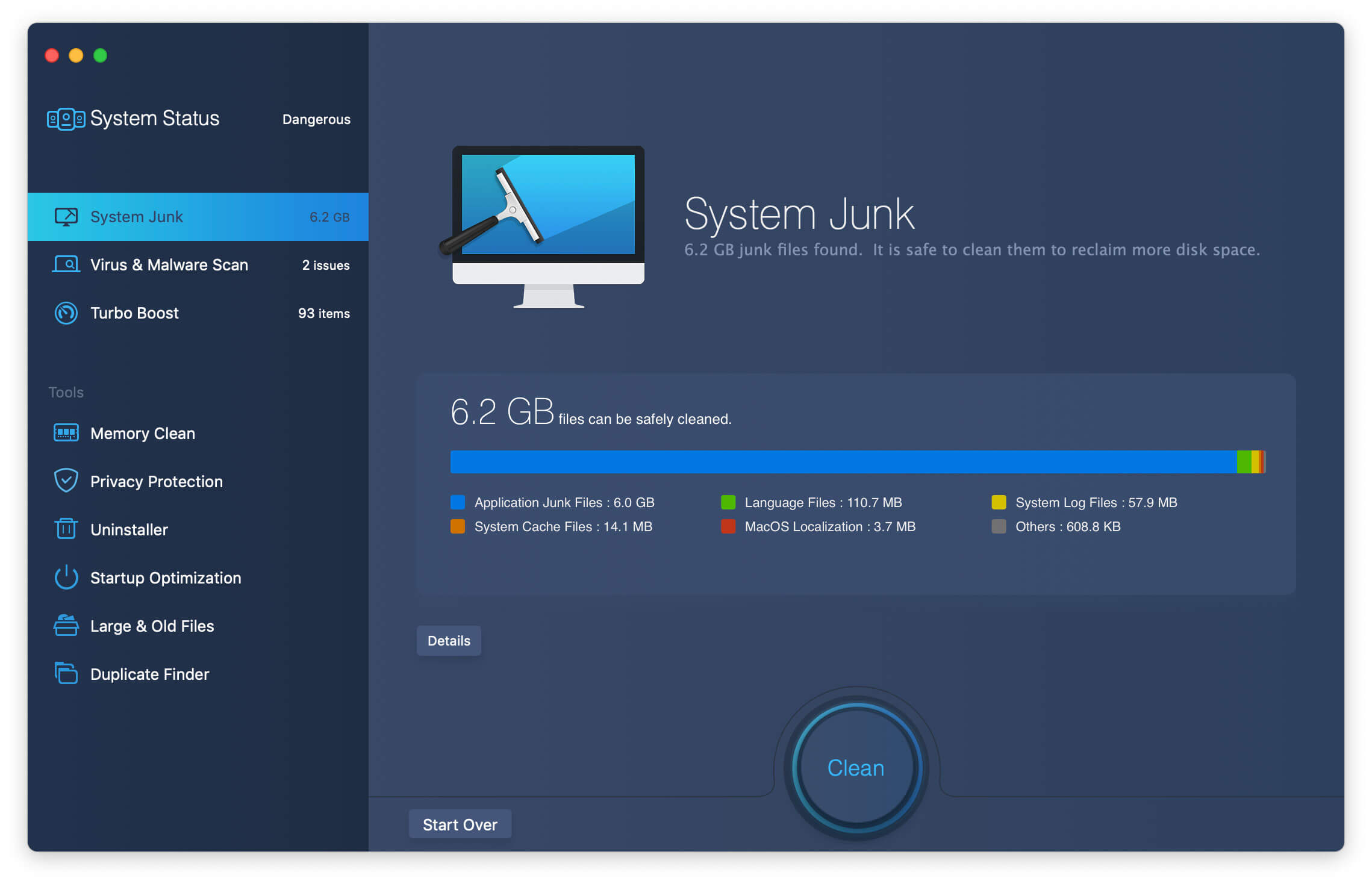 Macbooster system clean