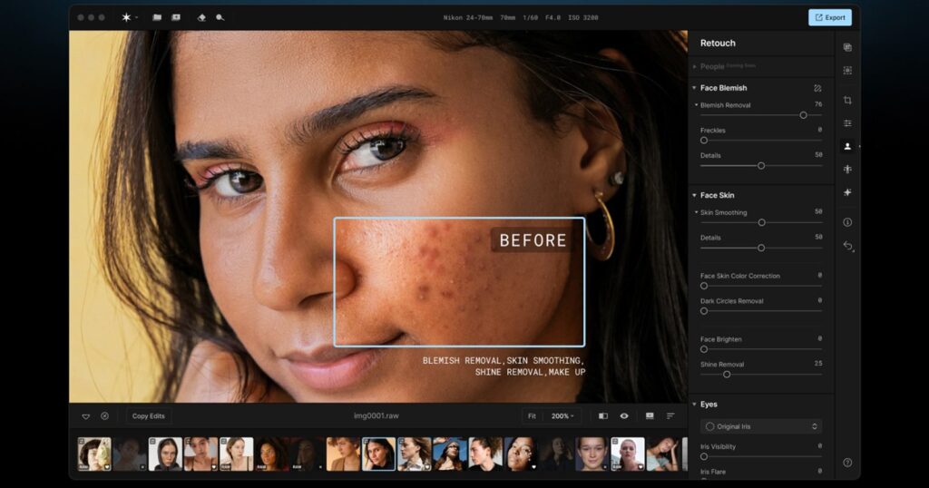 Skylum portrait editor Aperty